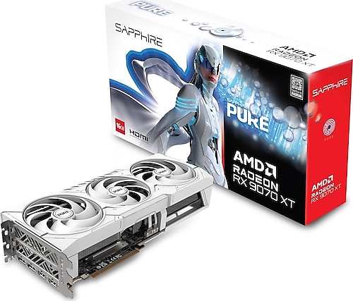 Sapphire RX 9070 XT Pure 11348-02-20G 256 Bit GDDR6 16 GB Ekran