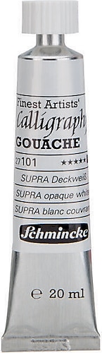 Schmincke Calligraphy Gouache Supra Opaque White, 20ml Tube