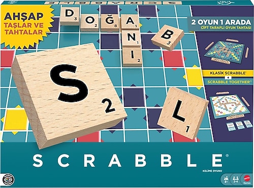 Scrabble Orijinal Ahşap 2'si 1 Arada Türkçe JLJ64 Fiyatları