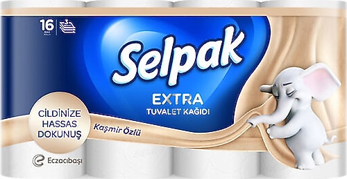 SELPAK EXTRA TUVALET KAĞIDI KAŞMİR ÖZLÜ 16 RULO