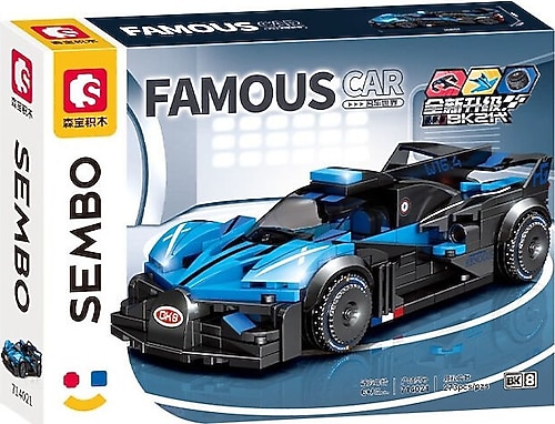Sembo Block Famous Car Bugatti Bolide 714021 273 Parça Blok