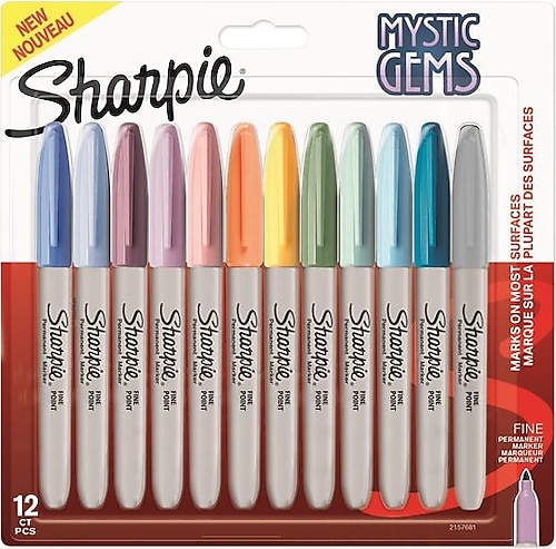 Sharpie Mystic Gems Fine Point Permanent Markers - 12 ct