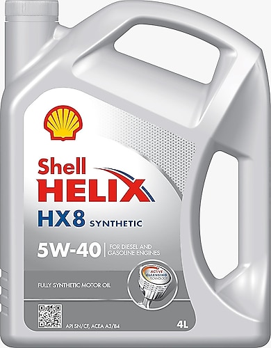 Shell Helix HX8 Synthetic 5W-40 4 lt Motor Yağı