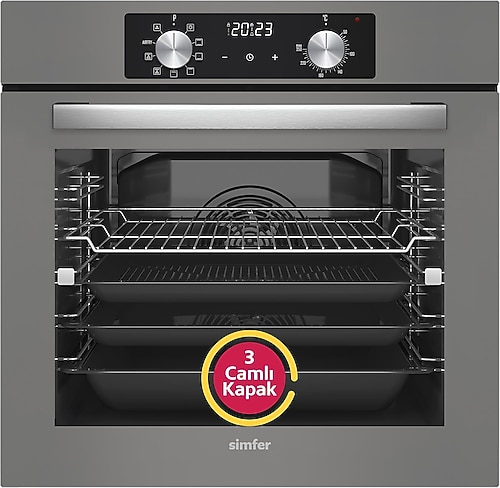 Simfer Airfry Plus 8213 76 lt Gri Ankastre Fırın Fiyatları, Özellikleri ...