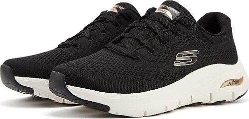 Skechers Arch Fit Sunny Outlook Siyah-Beyaz Kadın Spor Ayakkabı 149057 ...