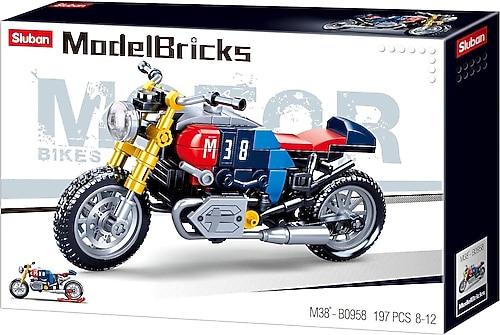 Sluban M38-B0959 Model Bricks, R75 Motociclo, 223 Pezzi