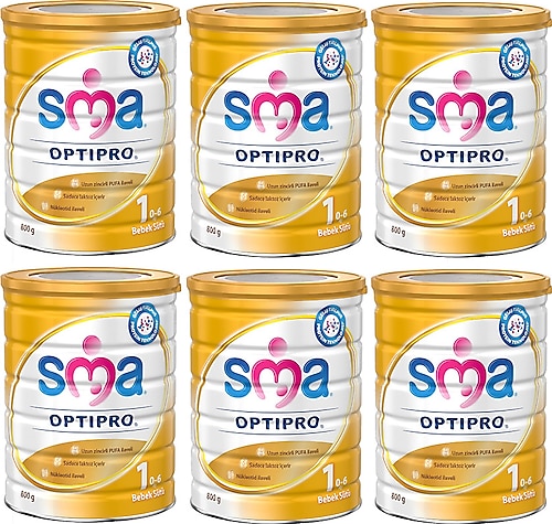 SMA Optipro 1 Probiyotik Bebek Sütü 800 gr 6 Adet