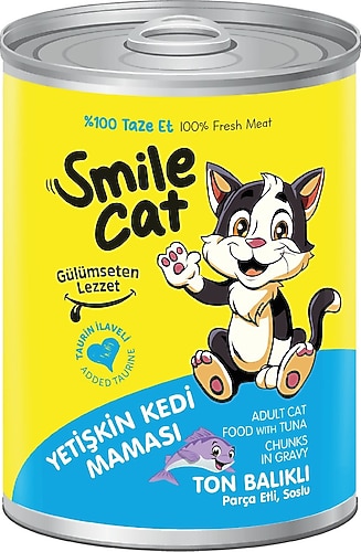 Smile Cat Ton Balıklı 400 gr Yetişkin Konserve Kedi Maması