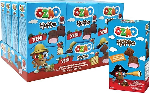 Şölen Ozmo Hoppo Çilek Krema Dolgulu Bisküvi 40 gr 12'li Fiyatları
