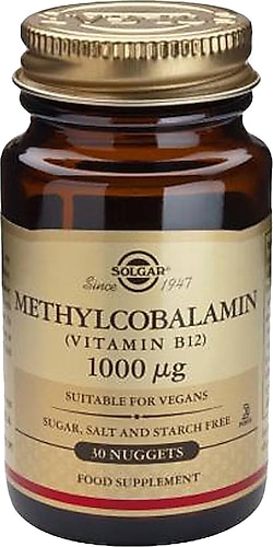 Solgar Methylcobalamin B12 1000 mcg 30 Dilaltı Tableti