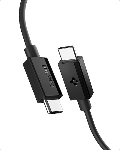 Spigen ACA08718 1 m Siyah Type-C to Type-C Hızlı Şarj Kablosu