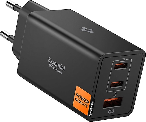 Spigen ACH09458 67 W Siyah Hızlı Şarj Adaptörü Fiyatları