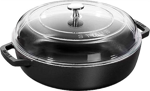 Staub Siyah Cam Kapaklı 26 cm Döküm Sote Tenceresi Fiyatları