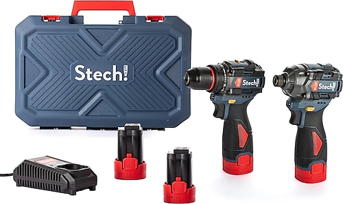 StechEnd SXS201 Çift Akü 2 Ah Elektrikli El Aletleri Seti