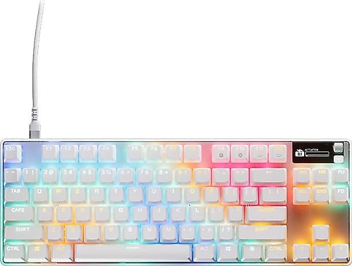 SteelSeries Apex Pro TKL Gen 3 Beyaz RGB OmniPoint Switch Kablolu