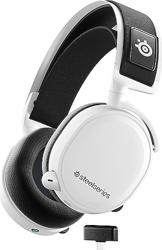 SteelSeries Arctis 7+ Beyaz 7.1 Kablosuz Kulak Üstü Oyuncu Kulaklığı ...