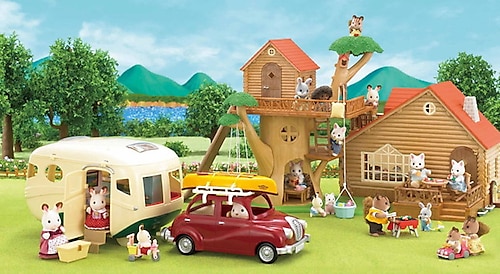 Sylvanian families camping car on sale