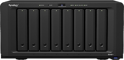 Synology DS1821 Plus 4 GB 10 Yuvalı 128 TB Destekli NAS Depolama