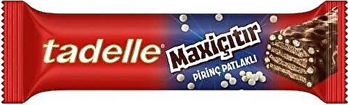 TADELLE MAXİÇITIR PİRİNÇ PATLAKLI SÜTLÜ ÇİKOLATA KAPLAMALI PİRİNÇ PATLAKLI GOFRET 30G