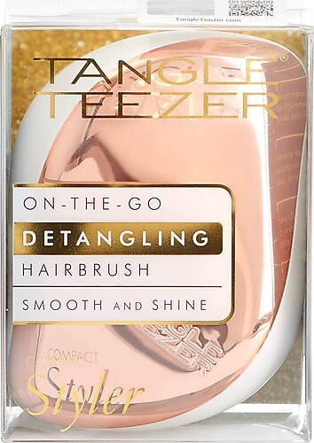 Tangle Teezer Compact Styler On-The-Go Detangling Hairbrush - Ivory Rose  Gold 1 Pc, 1 Count