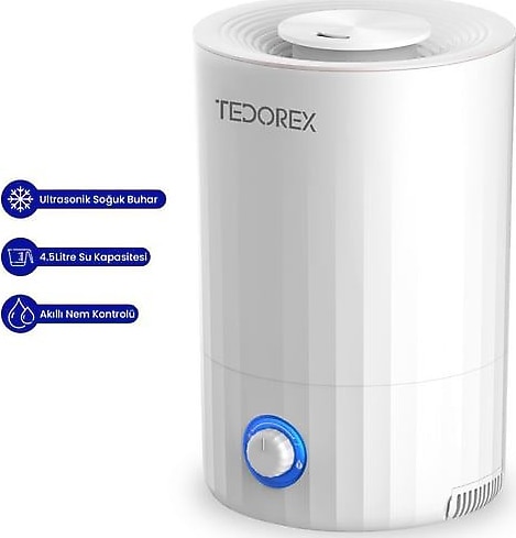 Tedorex JS-01 Ultrasonik 4.5 lt Beyaz Buhar Makinesi Fiyatları ...