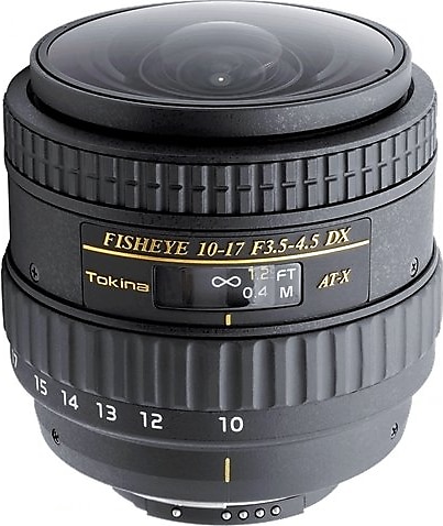 Tokina AT-X 10-17mm f/3.5-4.5 AF DX NH Fisheye Lens Canon