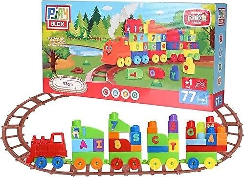 Play Blox 2397 Parlak Renkler 77 Parça Sayılar ve Alfabe Treni