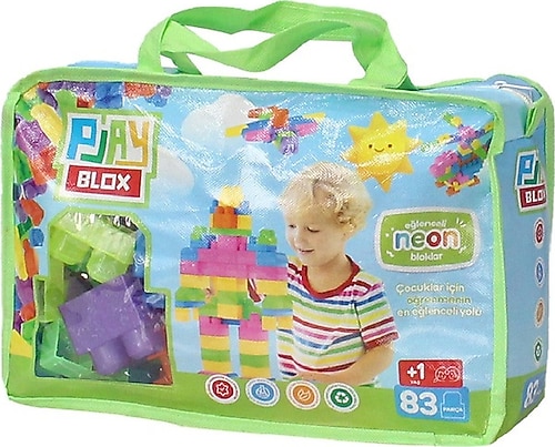 Play Blox 2939 Neon Renkler 83 Parça Çantalı Mega Blok Seti