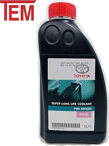 トヨタ純正　llc SUPER LONG LIFE COOLANT Toyota 1 lt Super Long Life Coolant Antifriz Fiyatları