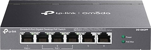 TP-Link DS106GPP 6 Port 10/100/1000 Mbps Gigabit PoE Switch