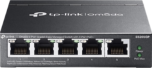 TP-Link Omada ES205GP 5 Port 10/100/1000 Mbps Yönetilebilir