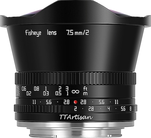TTArtisan Fisheye 7.5/2 pro EマウントAPS-C用 TTArtisan 7.5mm f/2 Fisheye Lens Fiyatları, Özellikleri ve