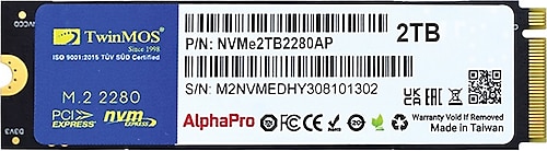 Twinmos AlphaPro NVME2TB2280AP PCI-Express 3.0 2 TB M.2 SSD