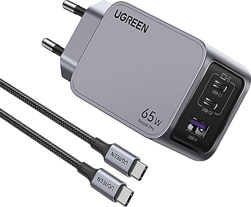 Ugreen Nexode Pro 65 W Type-C Kablolu Hızlı Şarj Aleti Fiyatları