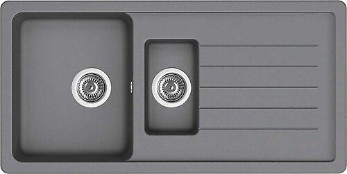 Ukinox Valente D150 L 1.5 Göz Gri Granit Eviye Fiyatları