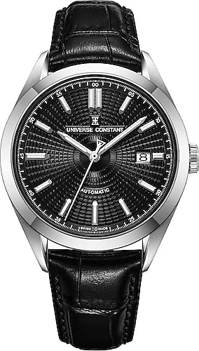 Universe Constant Galactica Gents UC8385 Deri Kordon Siyah Erkek