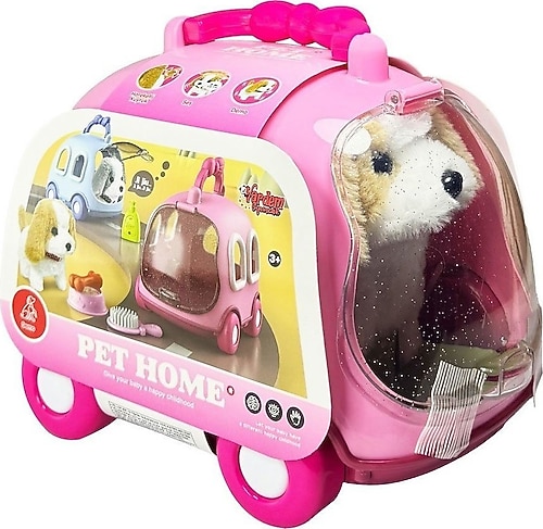 Vardem JND-6802 Taşıma Araba Çantalı Hareketli Pilli Köpek Set