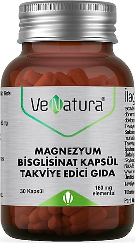 Venatura Magnezyum Bisglisinat 30 Kapsül