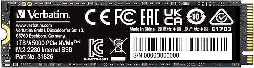 Verbatim Vi5000 PCI-Express 4.0 1 TB M.2 SSD Fiyatları