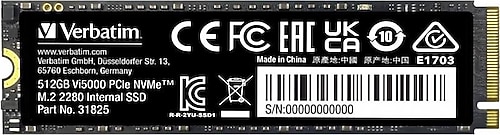 Verbatim Vi5000 PCI-Express 4.0 512 GB M.2 SSD Fiyatları
