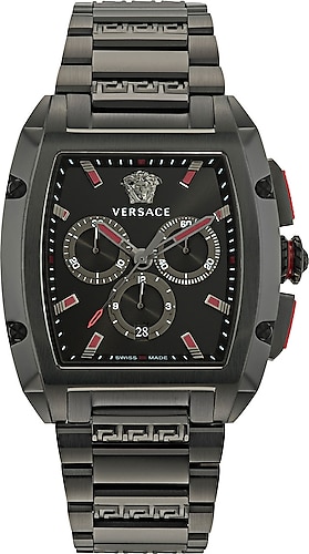 Versace Dominus VRSCVE6H00623 Çelik Kordon Siyah Erkek Kol Saati