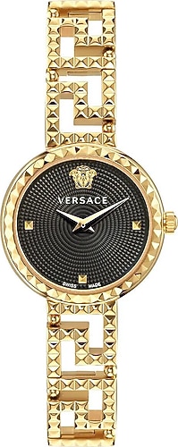 Versace Greca Goddess VRSCVE7A00423 Altın-Siyah Kadın Kol Saati