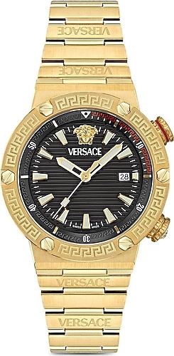 Versace Greca Logo Diver VRSCVE8G00624 Çelik Kordon Altın-Siyah