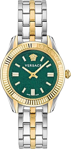 Versace Greca Time Lady VRSCVE6C00423 Altın-Yeşil Kadın Kol Saati