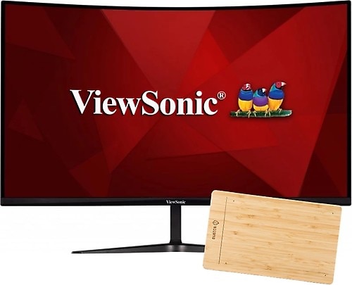 ViewSonic VX3219-PC-MHD + WoodPad 32" 1ms Full HD Curved Oyuncu Monitörü