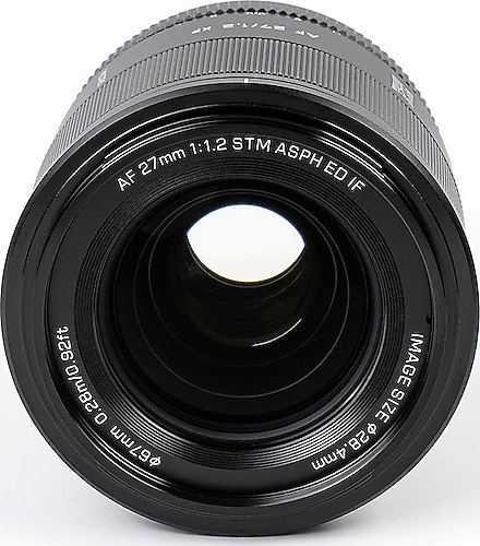 Objectif VILTROX 27mm F/1.2 Pro Pour Fujifilm X - Autofocus Rapide - Équivalent 40mm Plein Format - Noir