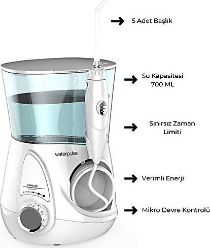 Waterpulse V600G Water Flosser Profesyonel Masajlı Diş Protez Bakım ve ...