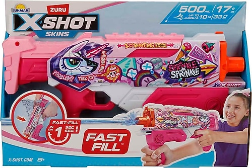 X-Shot Skins Hyperload Fast Fill Unicorn Splash Su Tabancası