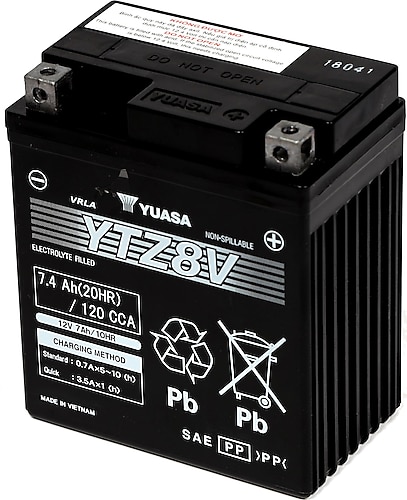 Yuasa YTZ8V MF 12 V 7.4 Ah 120 CCA Motosiklet Aküsü Fiyatları