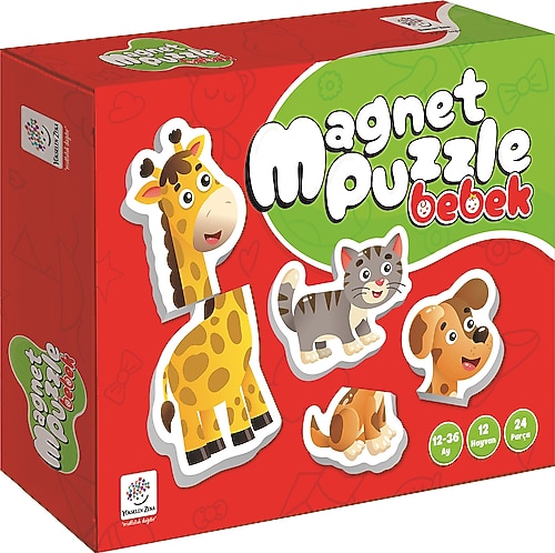 may♡12本セット yükselen zeka 12-36 Ay İlk Magnet Puzzle - Taşıtlar - Fiyatı